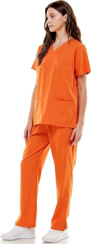 Scrub Sets for Women and Man Medical Nursing Uniform Pants 4-Way Stretch & 8-Pocket in Saudi Arabia