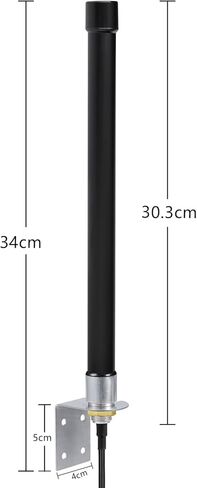 Bingfu Outdoor 4G LTE Mimo هوائي خلوي عالي الكسب طويل المدى 6dBi SMA هوائيات مع كابل محوري 32.8 قدم لهوائي Spypoint Covert Tactacam Trail Game Cam الهاتف الخليوي كاميرا الأمن راوتر مودم الهوائي in Kuwait
