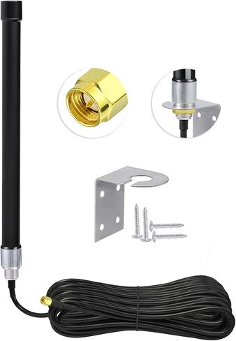 Bingfu Outdoor 4G LTE Mimo هوائي خلوي عالي الكسب طويل المدى 6dBi SMA هوائيات مع كابل محوري 32.8 قدم لهوائي Spypoint Covert Tactacam Trail Game Cam الهاتف الخليوي كاميرا الأمن راوتر مودم الهوائي in Kuwait