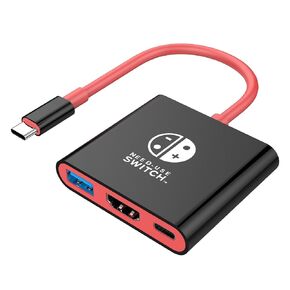 Switch 2 Dock for Nintendo Switch Docking Station, Upgrade for Nintendo Switch TV Adapter with 4K@ 60Hz HDMI USB 3.0 and 100W PD Port, Portable Travel Dock for Switch 2/OLED MacBook Steam Deck in Kuwait