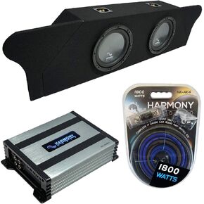 Harmony Audio R124 12" Subwoofer Bundle HA-A400.1 Amp, ASC Sub Box Compatible with 2010-2015 Chevy Camaro Coupe Trunk in Saudi Arabia