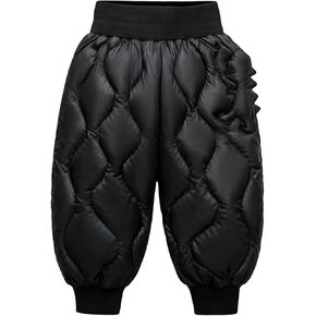 Toddler Baby Fleece Lined Winter Snow Pants Insulated Puffer Down Snowpants Kids Windproof Warm Ski Trousers Outdoor Joggers in Saudi Arabia