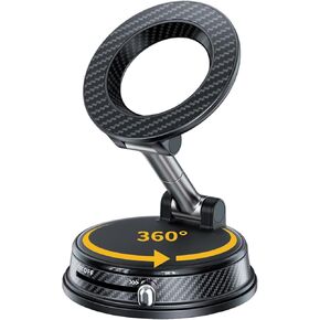 حامل هاتف مغناطيسي للسيارة، حامل سيارة Magsafe 360 ​​درجة قابل للتعديل، حامل هاتف لملحقات السيارة/الزجاج الأمامي/المرآة/المطبخ/صالة الألعاب الرياضية لهاتف iPhone 17 Pro Max 16 15 14 13 in Kuwait