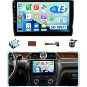 ستيريو سيارة 4G+64G Android 13 لسيارة شيفروليه تشيفي سيلفرادو 2007 إلى 2014 لراديو Suburban Apple CarPlay Android Auto، شاشة لمس 10.1 بوصة لكاميرا Tahoe GPS Naivi 5G WiFi BT FM RDS DSP SWC AHD in Kuwait