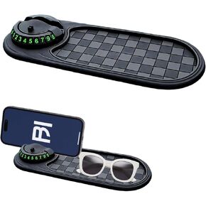 Multifunctional Car Anti-Slip Mat, Multifunction Car Anti-Slip Mat, Multi Function- Universal Non-Slip Dashboard Pad to Secure Phone, Keys for Safe & Organized Driving in Kuwait