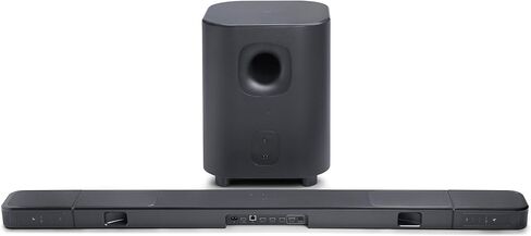 نظام مكبرات الصوت JBL Bar 1300XMK2-11.1.4 قناة مع مكبرات صوت محيطية قابلة للفصل وDolby Atmos® وDTS:X®، طاقة خرج 1570 وات كحد أقصى ومضخم صوت لاسلكي 12 بوصة (أسود) (متجدد) in Saudi Arabia