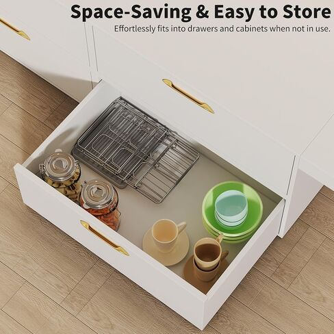 Vertical Baby Bottle Drying Rack, 9 Hooks Vertical Rack Dryer with Drainage Tray for Water Bottles, Drinking Glasses, Mugs, Cups, Foldable, Stainless Steel in Saudi Arabia