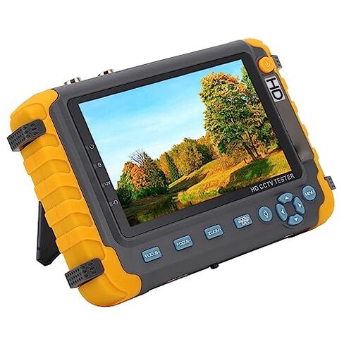 5 Inch 8MP CCTV and Camera Monitor Tester for Use with VGA Input, AHD, TVI, CVI Support, Coaxial Analog Video, UTP Cable Test, Long Endurance, 12V DC Output in Saudi Arabia
