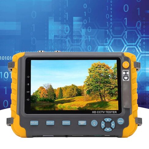 5 Inch 8MP CCTV and Camera Monitor Tester for Use with VGA Input, AHD, TVI, CVI Support, Coaxial Analog Video, UTP Cable Test, Long Endurance, 12V DC Output in Saudi Arabia