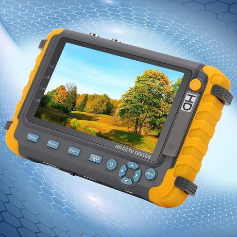5 Inch 8MP CCTV and Camera Monitor Tester for Use with VGA Input, AHD, TVI, CVI Support, Coaxial Analog Video, UTP Cable Test, Long Endurance, 12V DC Output in Saudi Arabia