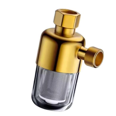 Full Copper Pre Water Filter Transparent Stainless Steel Purifier 4 Points Anti-Scaling Spray Head Bathroom(Gold) in Saudi Arabia