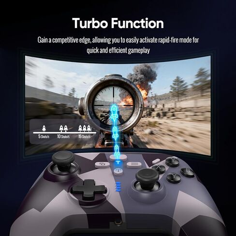 وحدة تحكم لاسلكية BETMI لجهاز Xbox one/Series X|S/Windows 10/11، لوحة ألعاب 2.4 جيجا هرتز مع عصا تحكم بتأثير Hall، زر خلفي، Marco/Turbo/اهتزاز مزدوج، مقبس صوت 3.5 مم in Kuwait