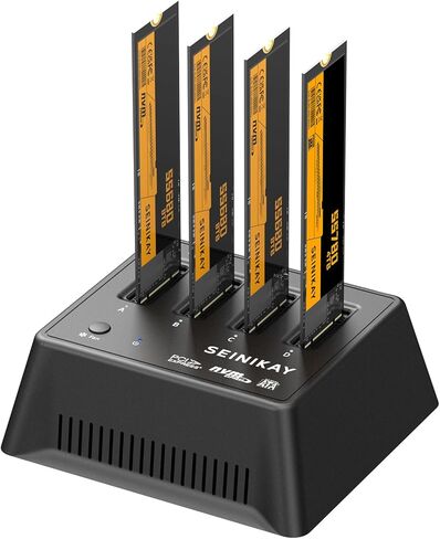 محطة إرساء M.2 NVMe & M.2 SATA SSD، ناسخ M.2 بدون أدوات مع قارئ بطاقة SD، استنساخ دون اتصال بالإنترنت، التوصيل والتشغيل in Kuwait