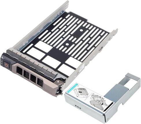 2-Pack 2.5 to 3.5 Hard Drive Adapter SSD, 3.5 Hard Drive Tray Caddy KG1CH 0KG1CH with 2.5 Adapter Compatible for Dell PowerEdge R430 R530 R630 R730 T430 T630 T440 R520 R620 R720 T420 T620 T410 T610 in Saudi Arabia