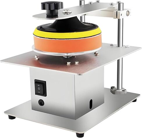 DVD/CD Repair Cleaning Machine, Semi-Automatic Disc Polisher Machine, with 2 Polishing Cotton, 7 Speed Adjustable - Max 6000r/min, for Disc/Scratch Repair & Data Recovery in Saudi Arabia