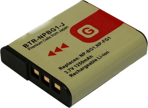 Replacement Battery for Sony Cyber-Shot DSC-W170 (2-Pack, 1250mAh) and Charger in Saudi Arabia