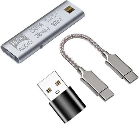 مضخم ضوت سماعات الأذن CS43198 USB C دونغل DSD64-258 فك 32 بت 384 كيلو هرتز فك نوع C إلى 3.5 مللي متر محول HiFi مكبر للصوت in Saudi Arabia