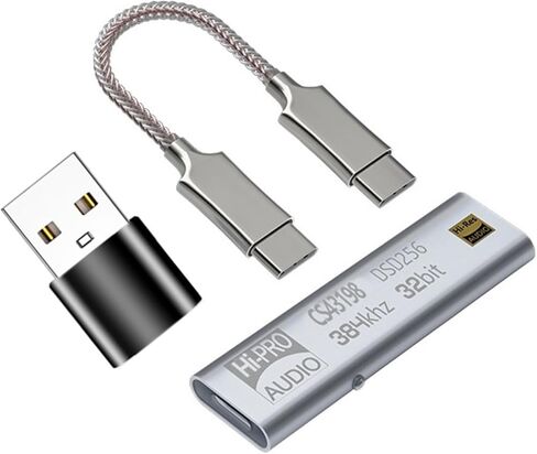 مضخم ضوت سماعات الأذن CS43198 USB C دونغل DSD64-258 فك 32 بت 384 كيلو هرتز فك نوع C إلى 3.5 مللي متر محول HiFi مكبر للصوت in Saudi Arabia