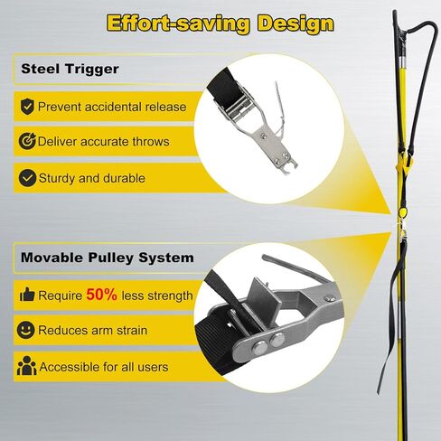 Slingshot Arborist Throwline Launcher with Trigger, High-Accuracy & Effort-Saving Rope Starter Kit for Tree Trimming in Kuwait