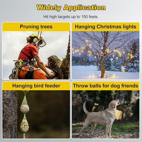 Slingshot Arborist Throwline Launcher with Trigger, High-Accuracy & Effort-Saving Rope Starter Kit for Tree Trimming in Kuwait