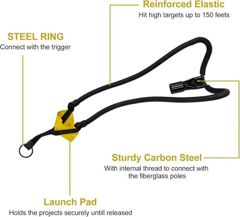 Slingshot Arborist Throwline Launcher with Trigger, High-Accuracy & Effort-Saving Rope Starter Kit for Tree Trimming in Kuwait