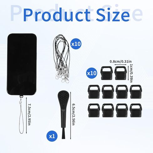 10 مجموعات من غطاء قابس USB C للهاتف الأسود، قابس غبار USB C مع فرشاة تنظيف حبل التبويب، غطاء منفذ شحن الهاتف USB-C لجميع أجهزة منافذ النوع C in Kuwait