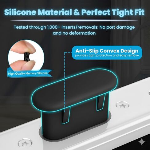 USB C Dust Plug Set 3-in-1 with Cleaning Brush, Phone Speaker Cleaner, Type-C Port Covers, Charging Port Cleaner Tool, iPhone Cleaning Kit & Phone Cleaner Accessories for Ports & Speaker Mesh in Saudi Arabia