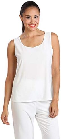 IC Collection Tank & Pant Set in Ivory - 6394TP in Saudi Arabia