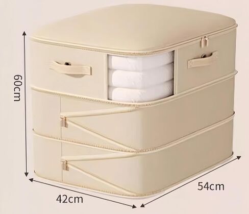 Large Capacity Self Compression Comforter Storage Bag 2 pack & Clothing Storage with Visual Window, Machine Washable in Saudi Arabia