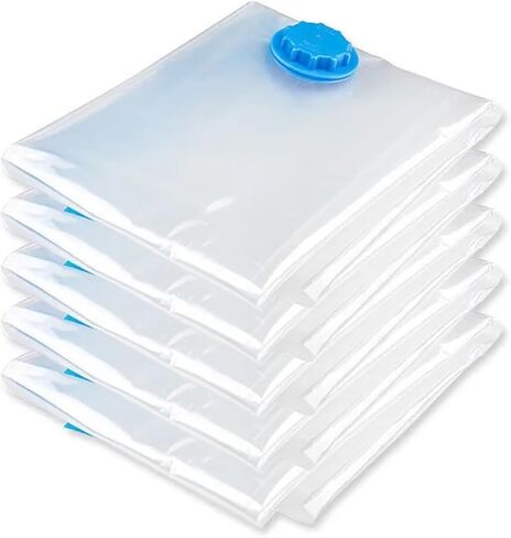 Thickened vacuum bag crack-resistant transparent clothing storage bag sealed compression travel space-saving bag packaging(Green,30X37 CM) in Saudi Arabia