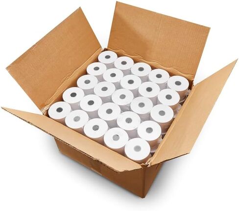 48/Pack Adding Machine Calculator Register Rolls 2 1/4" x 130ft, 1-ply Paper Rolls for Sharp El-1750 1801 Canon P23 in Saudi Arabia