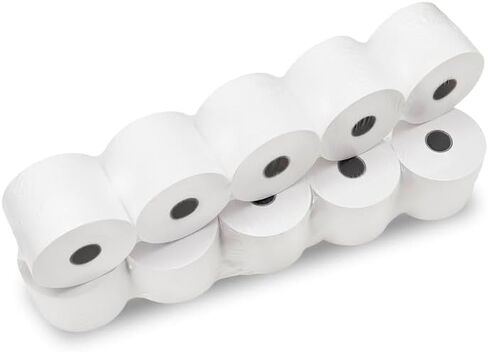 48/Pack Adding Machine Calculator Register Rolls 2 1/4" x 130ft, 1-ply Paper Rolls for Sharp El-1750 1801 Canon P23 in Saudi Arabia