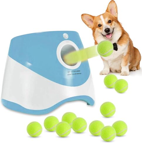 2Inch-Tennis Ball Throwing Refill for Automatic Ball Launcher, Interactive Dog Toys Pet Ball Suitable for Small Dogs Indoor Outdoor Thrower Machine(12PCS Tennis Balls only) in Kuwait