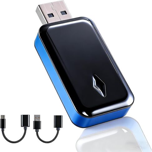 محول CarPlay لاسلكي 2 في 1 لهواتف Apple iPhone وAndroid، تحويل CarPlay السلكي إلى لاسلكي للسيارات ذات منفذ USB/Type-C in Kuwait