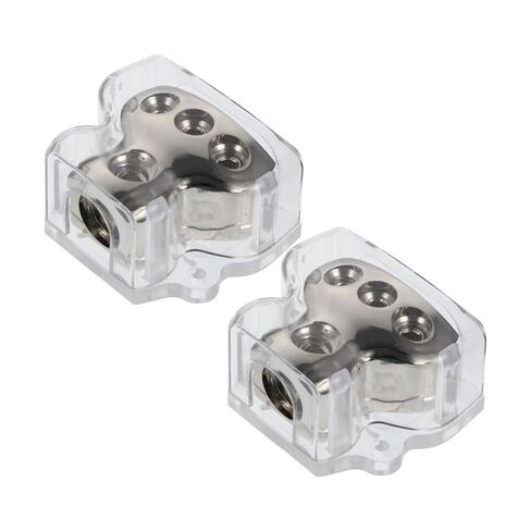 2pcs 3 Way Audio Ground Distribution Block for Car Amplifier Installation Efficient Power Splitter Fuse for Enhanced Sound System Performance in Saudi Arabia