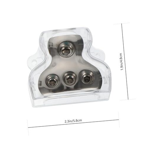 2pcs 3 Way Audio Ground Distribution Block for Car Amplifier Installation Efficient Power Splitter Fuse for Enhanced Sound System Performance in Saudi Arabia