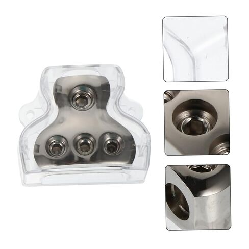 2pcs 3 Way Audio Ground Distribution Block for Car Amplifier Installation Efficient Power Splitter Fuse for Enhanced Sound System Performance in Saudi Arabia