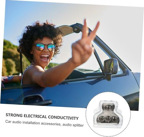 TEHAUX 2pcs Car Ground Distributor Power Distribution Block for Audio -Way Splitter Grounding Connection Suitable for Car Amplifiers and Speaker Setup in Saudi Arabia