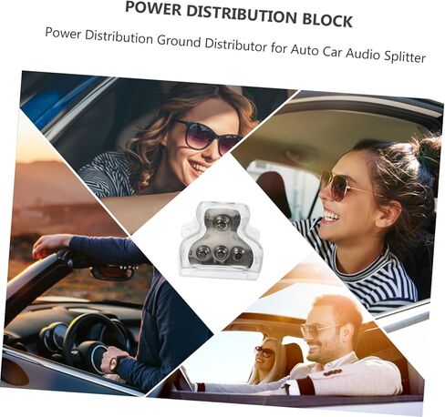 TEHAUX 2pcs Car Ground Distributor Power Distribution Block for Audio -Way Splitter Grounding Connection Suitable for Car Amplifiers and Speaker Setup in Saudi Arabia