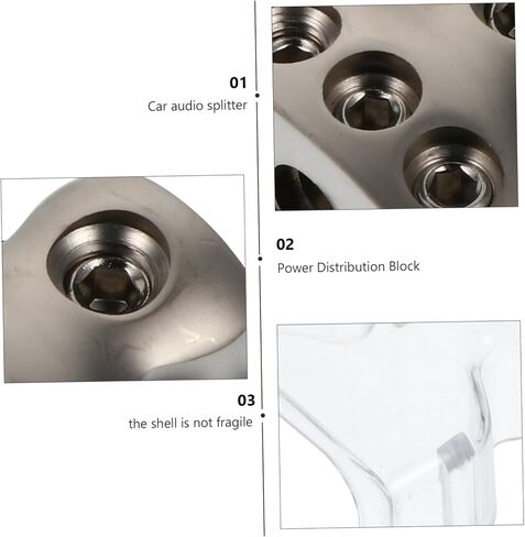 TEHAUX 2pcs Car Ground Distributor Power Distribution Block for Audio -Way Splitter Grounding Connection Suitable for Car Amplifiers and Speaker Setup in Saudi Arabia