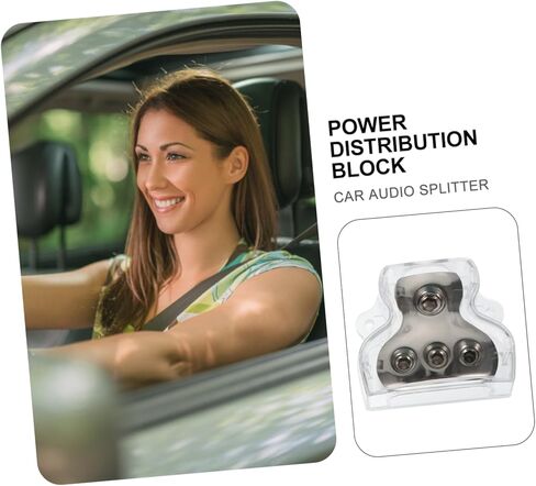 TEHAUX 2pcs Car Ground Distributor Power Distribution Block for Audio -Way Splitter Grounding Connection Suitable for Car Amplifiers and Speaker Setup in Saudi Arabia