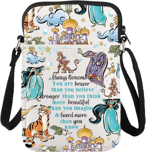 LEVLO Jasmine Princess Crossbody Bag Jasmine Fans Gift Jasmine Shoulder Bag Jasmine Movie Fans Merchandise in Saudi Arabia