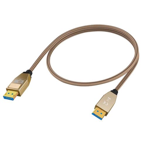 Poyiccot 80Gbps Displayport Cable 2.1 2FT, 16K@60Hz, 8K@120Hz, 4K@240Hz, DP 2.1 Cable 16K Braided Cord, Support DP 2.1 80Gbps HDR, DSC, for FreeSync G-Sync Gaming Monitor 4090 7900xtx in Saudi Arabia
