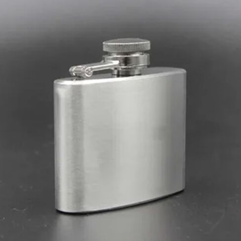 5 oz (140ml) Small Flask Stainless Steel Bottle – Portable Liquor Bottle with Screw Cap, Secure Cap, Perfect for Outdoor Use, Travel, Camping, and Parties 3.74 * 6.1Inch in Saudi Arabia