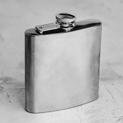 5 oz (140ml) Small Flask Stainless Steel Bottle – Portable Liquor Bottle with Screw Cap, Secure Cap, Perfect for Outdoor Use, Travel, Camping, and Parties 3.74 * 6.1Inch in Saudi Arabia