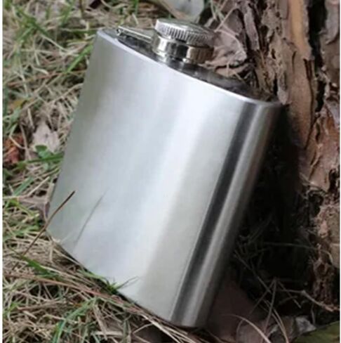 5 oz (140ml) Small Flask Stainless Steel Bottle – Portable Liquor Bottle with Screw Cap, Secure Cap, Perfect for Outdoor Use, Travel, Camping, and Parties 3.74 * 6.1Inch in Saudi Arabia