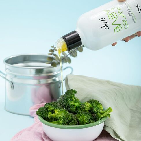 Olive Oil for Baby Food - Olizzi Baby Organic Extra Virgin Olive Oil, Cold Pressed, USDA Organic, Kosher, Delicious, Smooth, Award Winning, Polyphenol Rich, 16.9 FL OZ (500 ML) in Saudi Arabia