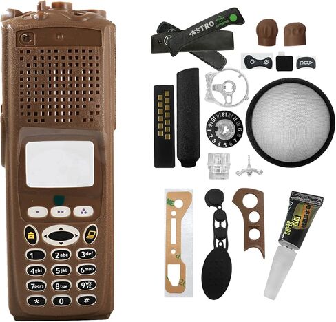 غطاء أمامي لهاتف Amasu Black XTS5000 بدون مفتاح نحاسي متوافق مع راديو XTS5000 Model III M3 (أسود) in Kuwait