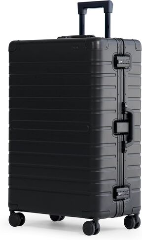 Nobl Travel Carry On Luggage, Noble Zipperless Aluminum Suitcase,21.7x14.8x8.1 Airline Approved, Aluminum Metal Hardside Shell & Frame, 360° Spinner Wheels, TSA Locks, Interior Compression –Silver in Saudi Arabia