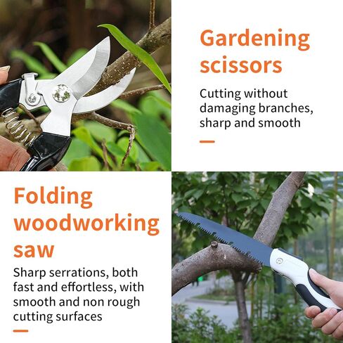 مسامير تسلق الأشجار، 304 من الفولاذ المقاوم للصدأ مع حزام جلدي قابل للتعديل، معدات مطورة لقطف الفاكهة، المراقبة، برتقالي in Kuwait